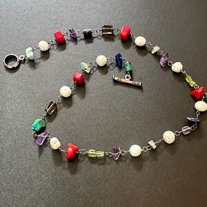 Silpada Colorful Gemstone Necklace.  Retired
